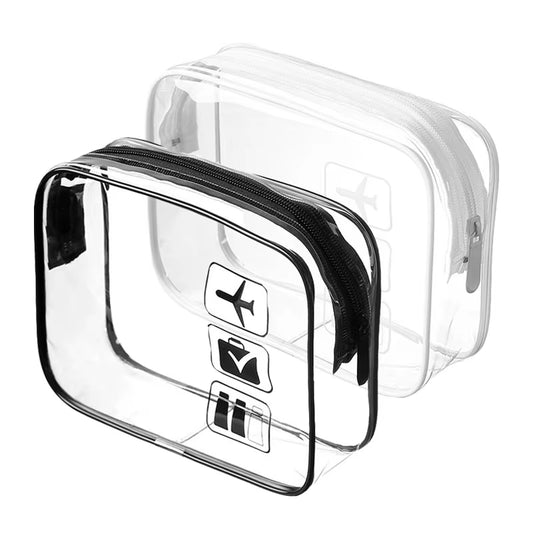 New Cosmetic Bag Woman Clear Pouch Makeup Toiletry Kit Transparent Pouch Girl'S Toiletry Bag Travel Toiletry Bag HZB09